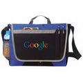 Two-Tone 600D Poly Messenger Bag - Item #15 - Royal-Black