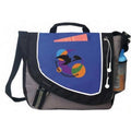 600D Poly Messenger Bag 14" x 12" - Item #30 - Royal-Black