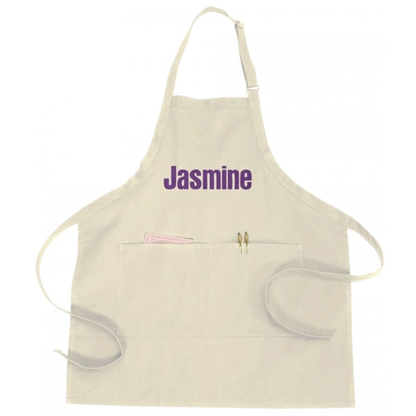 Adjustable Full-Body Poly-Cotton Apron 24" x 28" - Item #1450 - Natural