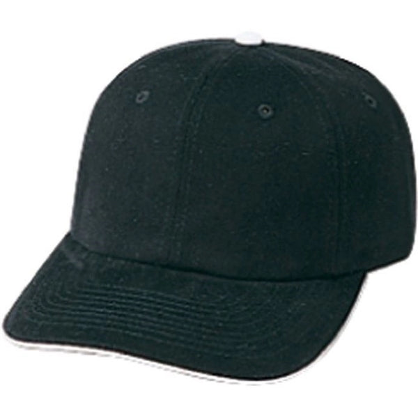 Low Crown Unstructured Heavy Brushed Cotton Sandwich Cap - Item #C6002