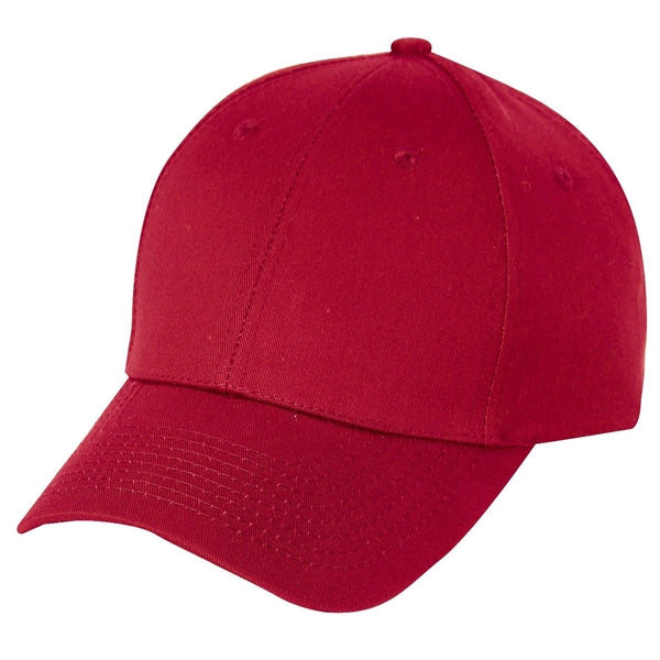 Low Crown Unstructured Storm Heavy Cotton Twill Cap, Hook & Loop - Item #C1608 - Red