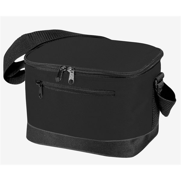 6-Pack 600D Poly Cooler Bag - Item #496 - Black