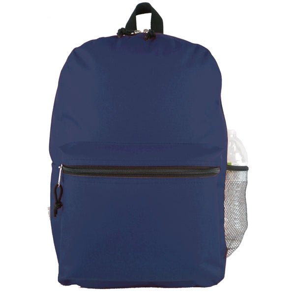 Back-to-School 600D Poly Backpack - Item #987 - Navy