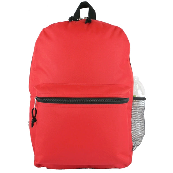Back-to-School 600D Poly Backpack - Item #987 - Red