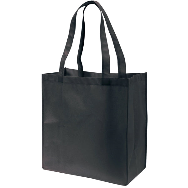Non-Woven 100gsm Tote Bag 15" - Item #4186 - Black