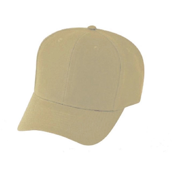 Pro Style Constructed 6-Panel Wool-Like Poly Snapback Cap - Item #C1401 - Khaki