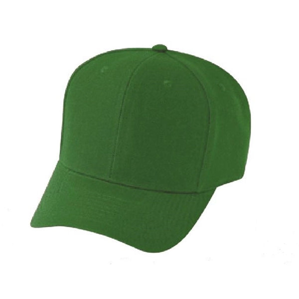 Pro Style Constructed 6-Panel Wool-Like Poly Snapback Cap - Item #C1401 - Olive Green