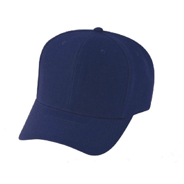 Pro Style Constructed 6-Panel Wool-Like Poly Snapback Cap - Item #C1401 - Navy