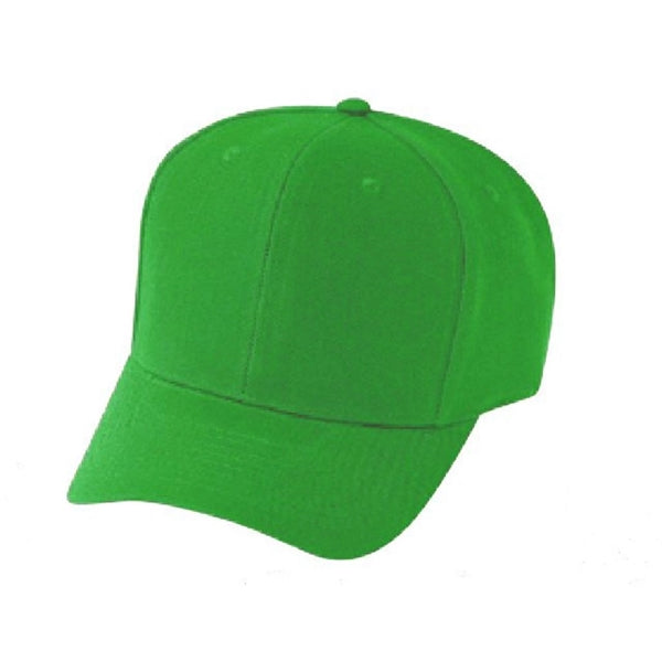 Pro Style Constructed 6-Panel Wool-Like Poly Snapback Cap - Item #C1401 - Kelly Green