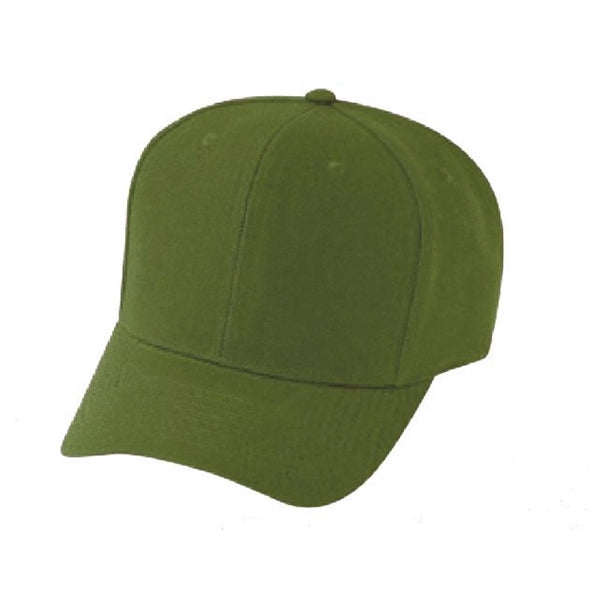 Pro Style Constructed 6-Panel Wool-Like Poly Snapback Cap - Item #C1401 - Dark Green