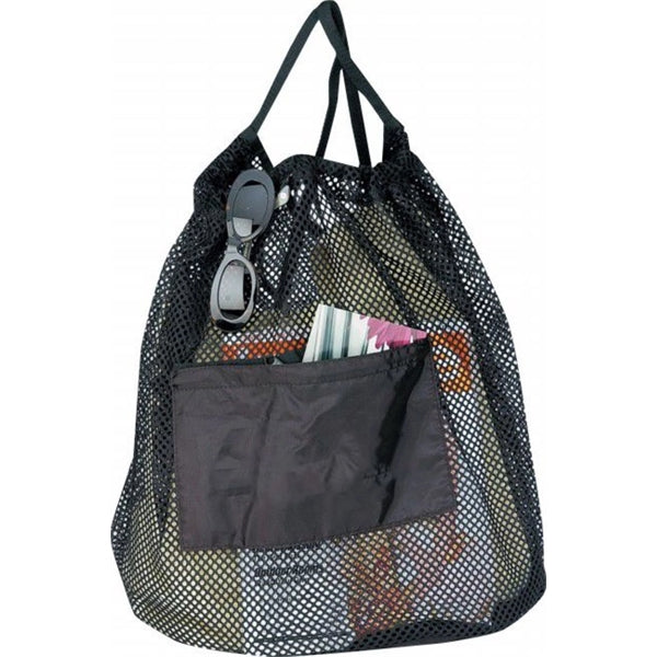 Nylon Mesh Drawstring Tote Bag with Gusset - Item #4207