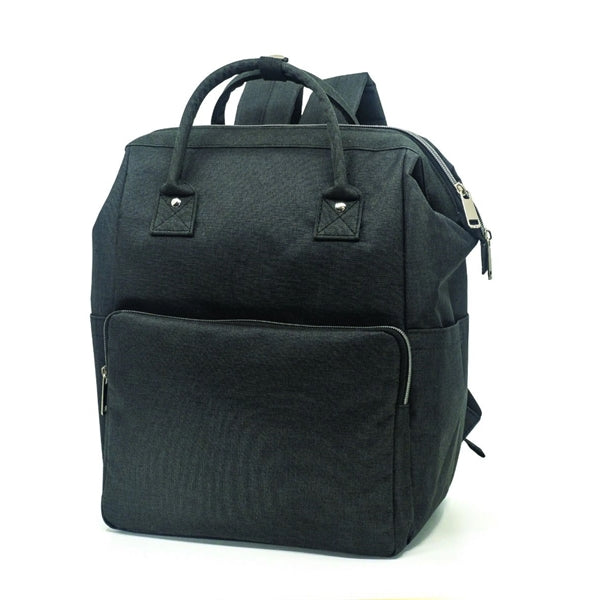 Charcoal Heather Insulated Cooler Backpack, Large Top Opening - Item #Q2244