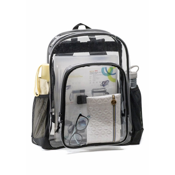 Clear Vinyl Stadium Backpack with Multi Pockets - Item #Q2287