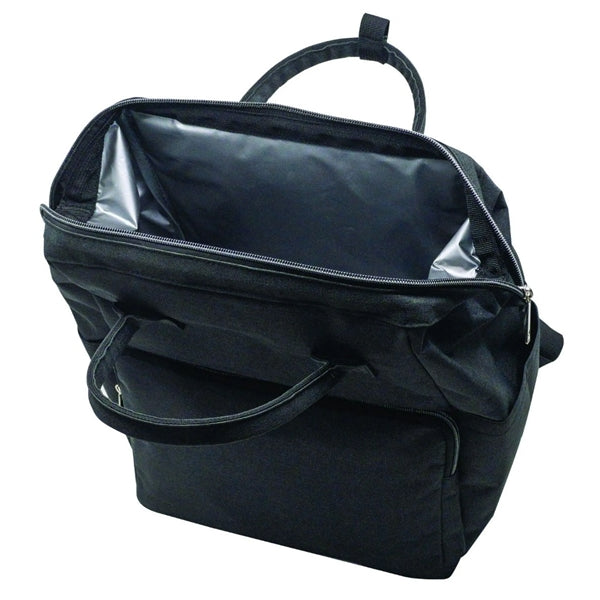 Charcoal Heather Insulated Cooler Backpack, Large Top Opening - Item #Q2244