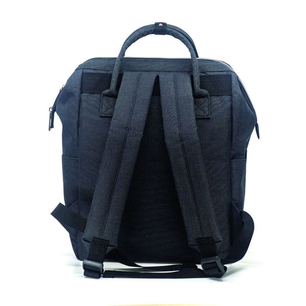 Charcoal Heather Insulated Cooler Backpack, Large Top Opening - Item #Q2244 - Charcoal Heather
