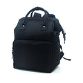 Black Insulated Travel Cooler Backpack, Large Top Opening - Item #Q2243 - Black