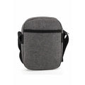 Heathered Poly 2-Zipper Crossbody Sling Bag - Item #Q1135 - Charcoal Heather