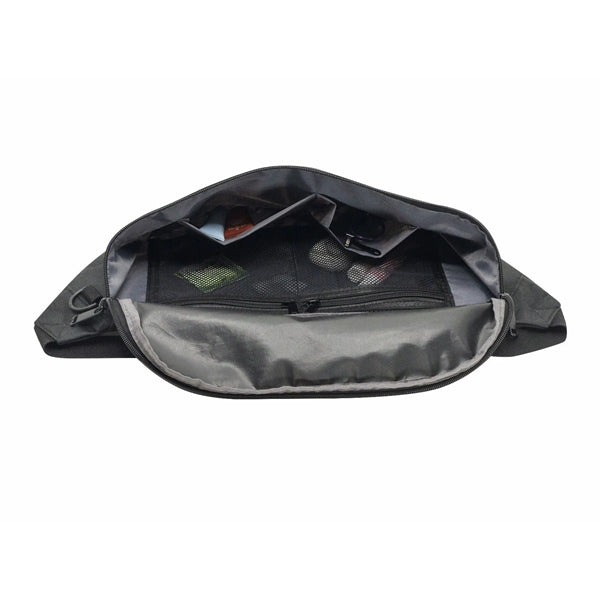Large Oversized Poly Crossbody Sling Fanny Pack - Item #Q1144 - Black