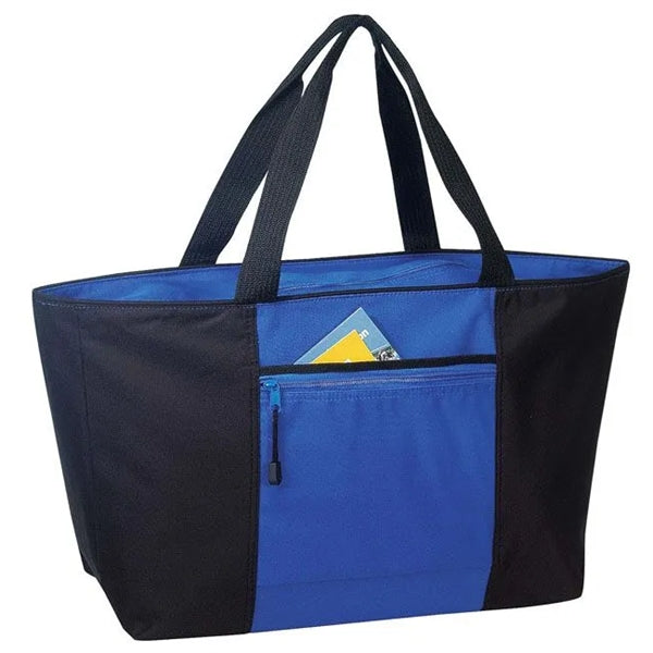 Wide-Open 600D Poly Zippered Tote Bag 25" - Item #4213