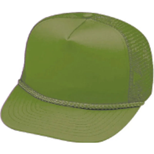 Pro Style Constructed 5-Panel Twill Mesh Snapback Cap - Item #C1603 - Kelly Green