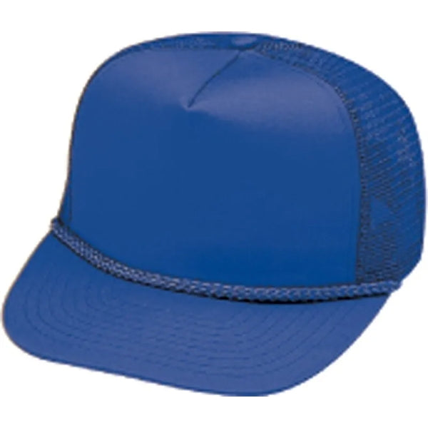 Pro Style Constructed 5-Panel Twill Mesh Snapback Cap - Item #C1603 - Royal Blue