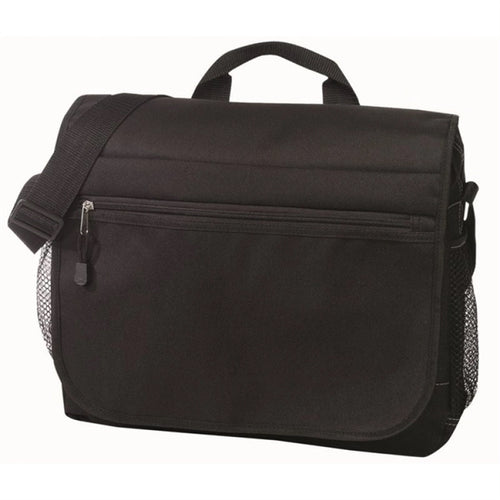 600D Poly Messenger Bag 15" - Item #22 - Black