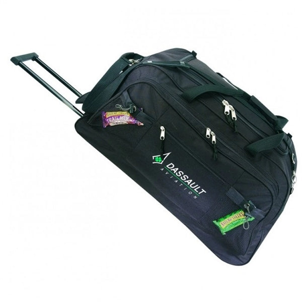 600D Poly Rolling Duffel Bag 28" - Item #5007 - Black