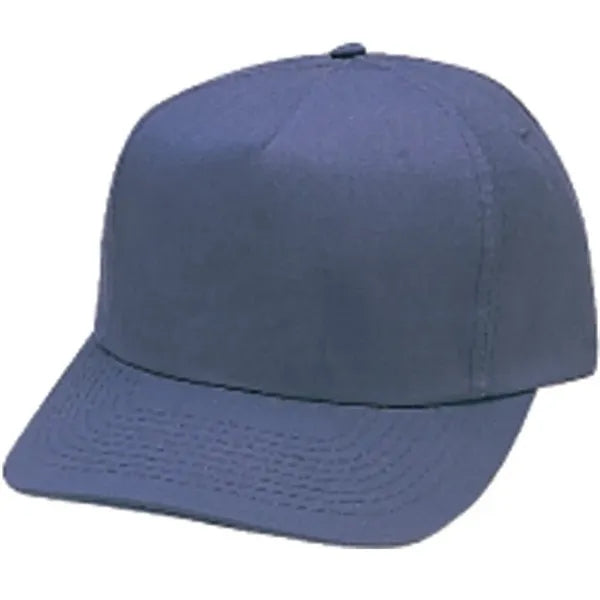 Pro Style Constructed 5-Panel Cotton Twill Snapback Cap - Item #C1703 - Navy Blue