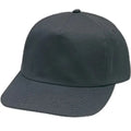 Pro Style Constructed 5-Panel Cotton Twill Snapback Cap - Item #C1703 - Black