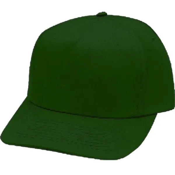 Pro Style Constructed 5-Panel Cotton Twill Snapback Cap - Item #C1703 - Green