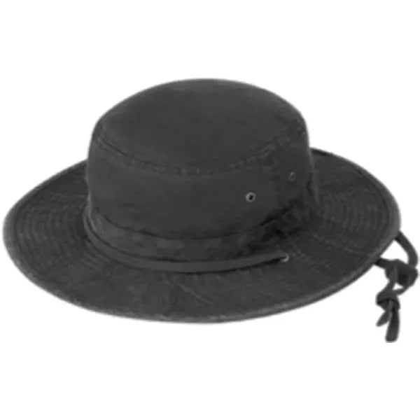 Fitted Washed Cotton Twill Bucket Hat - Item #C2005 - Black
