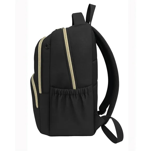 Stylish Jacquard Poly Computer Backpack - Item #Q2266