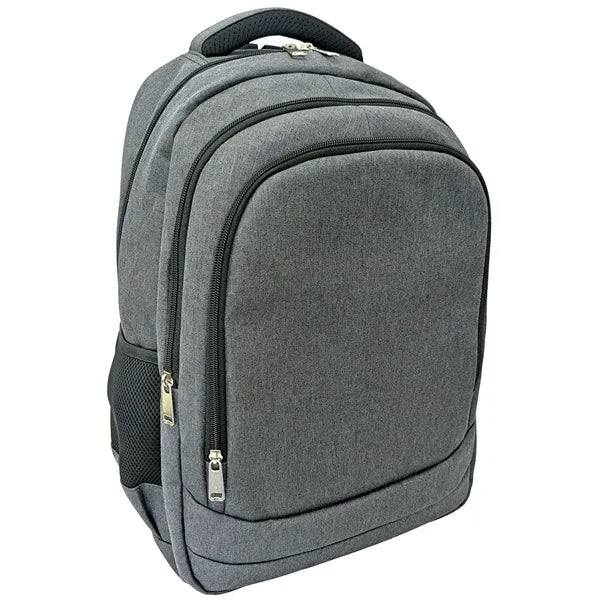 Pro Deluxe 300D Poly Twill Computer Backpack - Item #Q2281 - Charcoal Grey