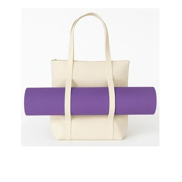 Natural Canvas Yoga Tote Bag - Item #4446