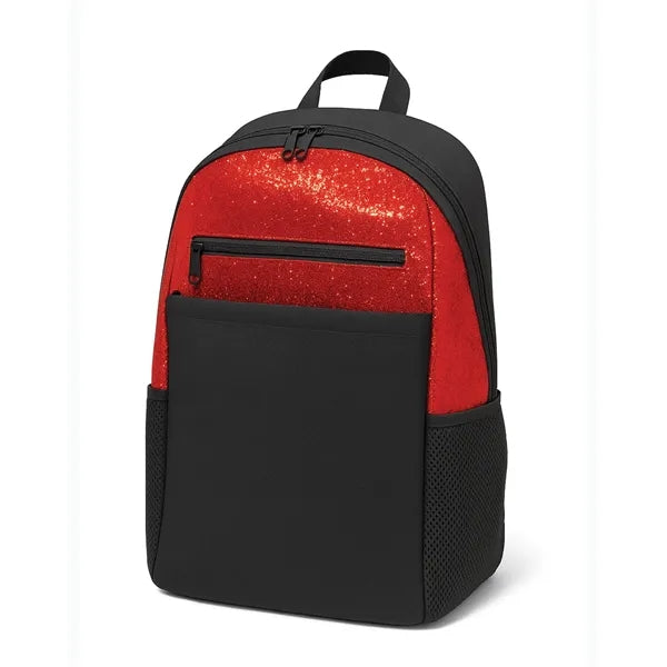 Blink Style 600D Poly Computer Backpack - Item #Q2283 - Red-Black