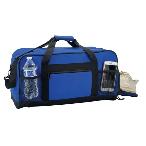 Sport Deluxe Poly Travel Duffel Bag with Shoe Storage - Item #Q6646