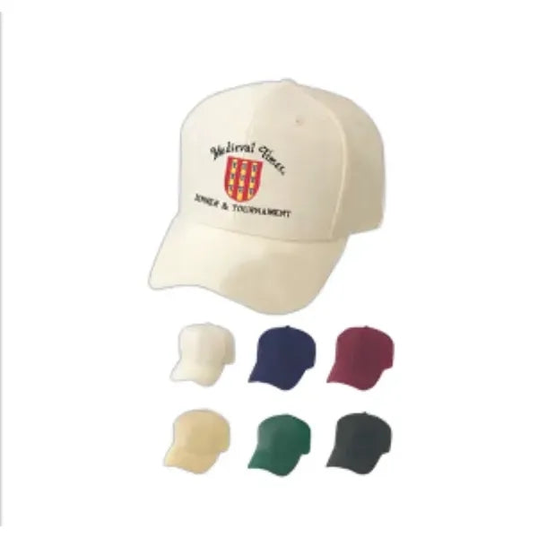 Pro Style Constructed 6-Panel Wool Blend Cap, Hook & Loop - Item #C1402 - Black