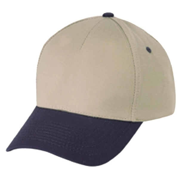 Low Crown Constructed 5-Panel Cotton Twill Cap, Hook & Loop - Item #C1606 - Navy