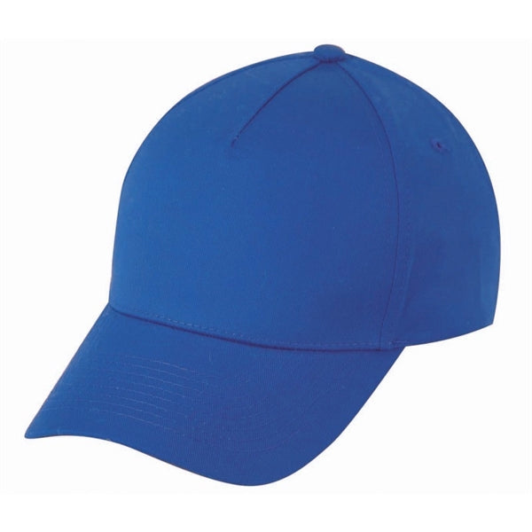 Low Crown Constructed 5-Panel Cotton Twill Cap, Hook & Loop - Item #C1606 - Royal Blue