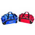 Deluxe 600D Poly Duffel Bag 22" - Item #5551 - Red-Black