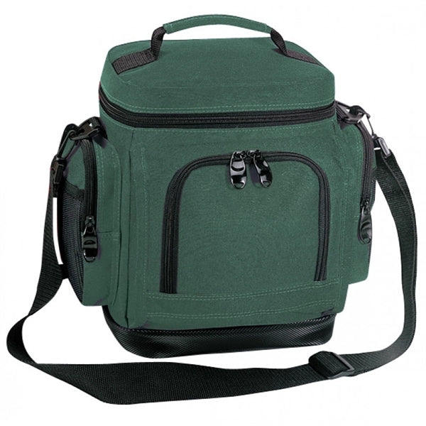 Deluxe Leakproof 600D Poly Cooler, Leather-Like Bottom - Item #462 - Forest Green