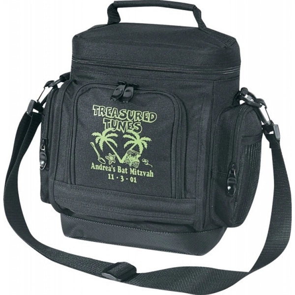 Deluxe Leakproof 600D Poly Cooler, Leather-Like Bottom - Item #462 - Black