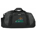 Ripstop Poly Piggyback Duffel Bag with Shoe Storage - Item #5013 - Black