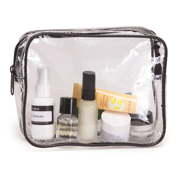 Clear Vinyl Travel-Size Cosmetic Bag - Item #Q1110