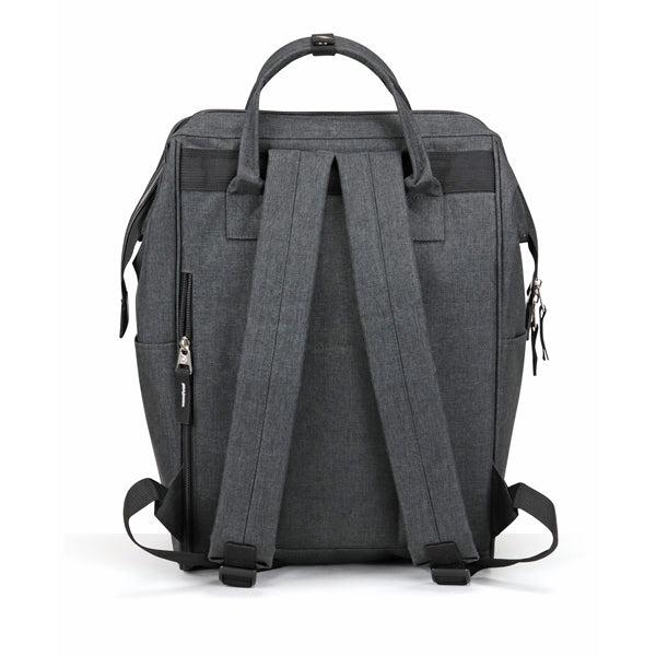Wide-Mouth Heathered 300D Poly Computer Backpack - Item #Q2205