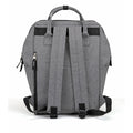 Wide-Mouth Heathered 300D Poly Computer Backpack - Item #Q2205 - Gray Heather