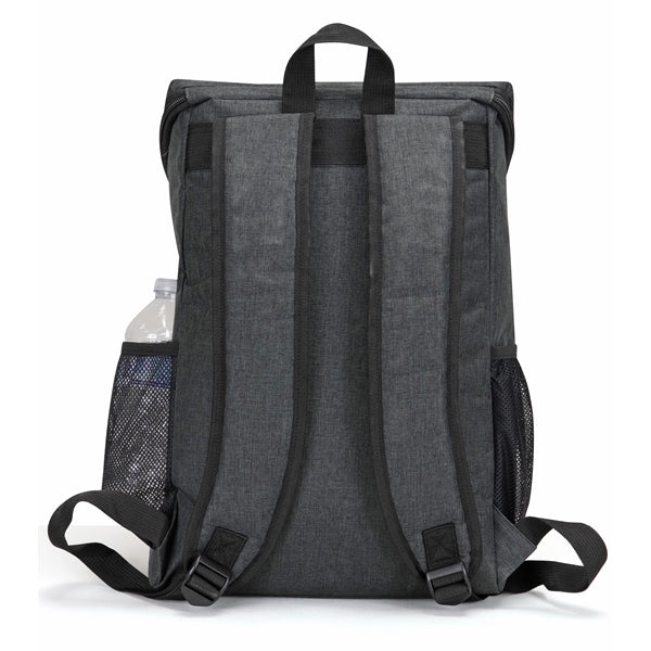 Deluxe Poly Zippered Computer Backpack, Padded Laptop Sleeve - Item #Q2207