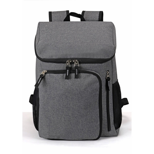 Deluxe Poly Zippered Computer Backpack, Padded Laptop Sleeve - Item #Q2207
