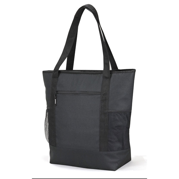 Insulated 600D Poly Cooler Tote Bag - Item #Q4401 - Black