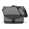 Heathered 300D Poly Messenger Computer Bag - Item #Q5503 - Grey-Charcoal (Heather)